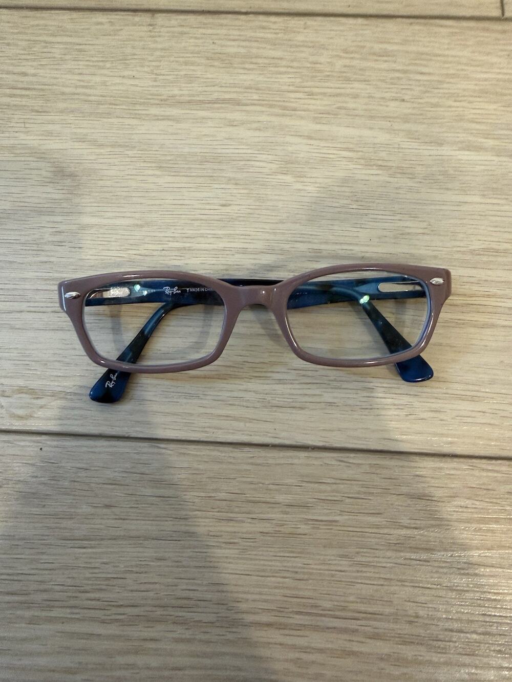RAY-BAN EYEGLASS FRAMES RB5150 5715 - BROWN ON HAVANA BLUE – 48/19 135